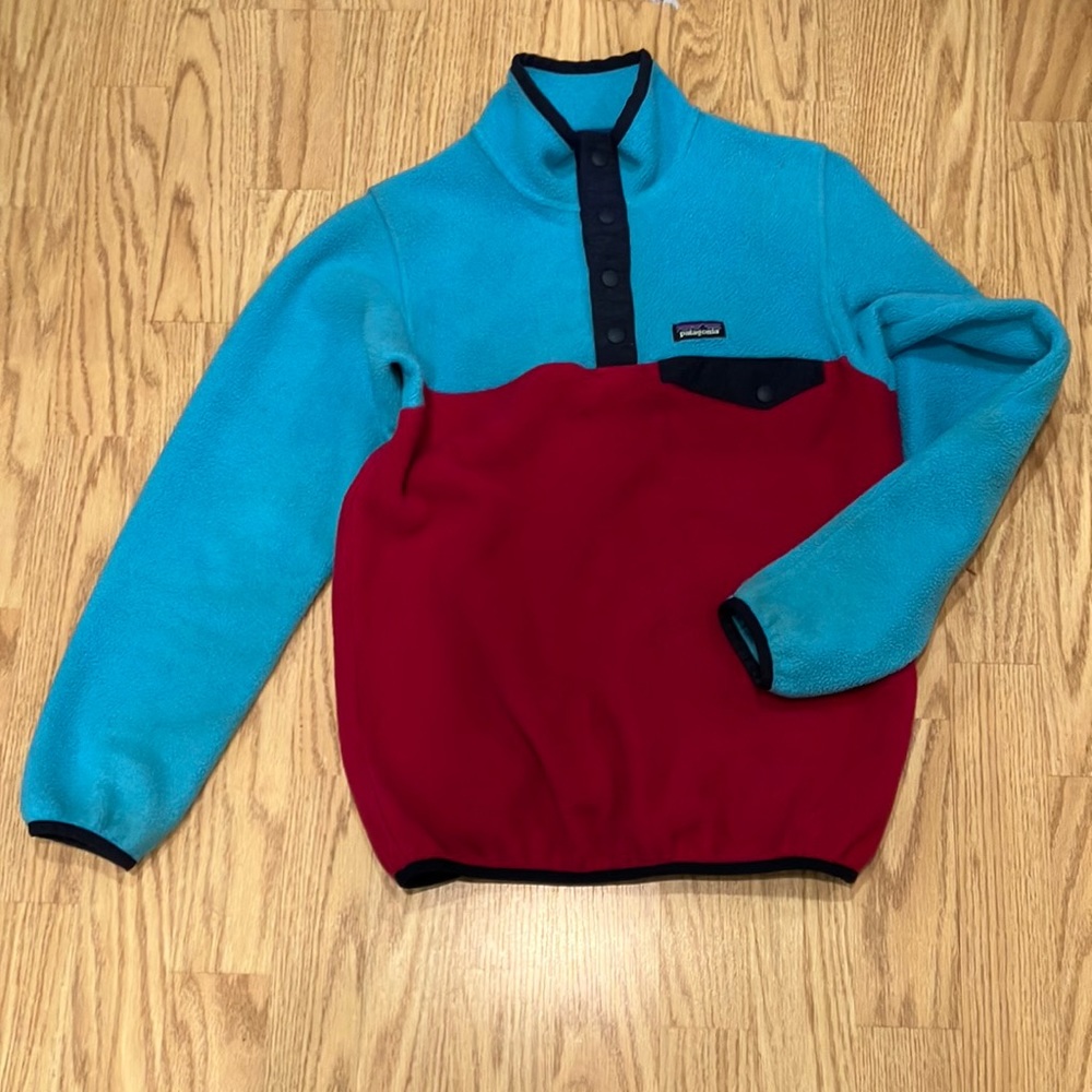 Kids blue and red sweater